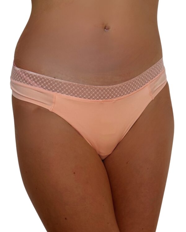 Dámská tanga Calvin Klein QF6307 lososová